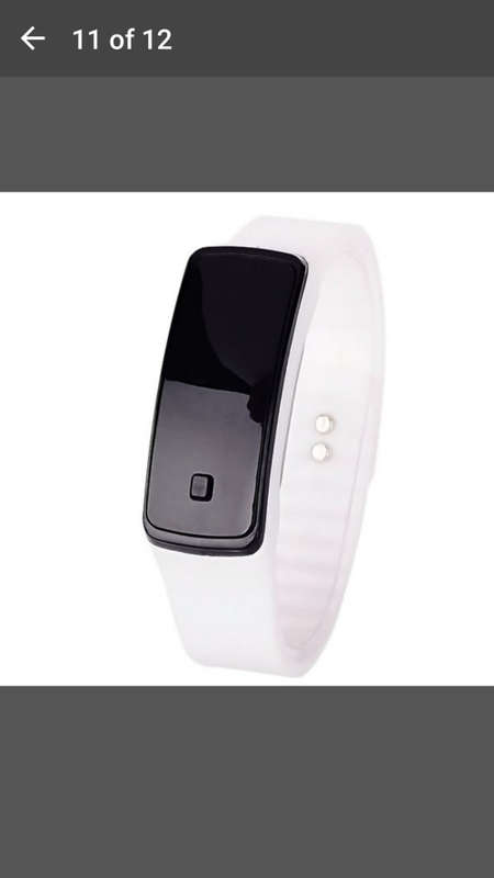 Silicone Band Digital LED Bracelet Wristwatch
