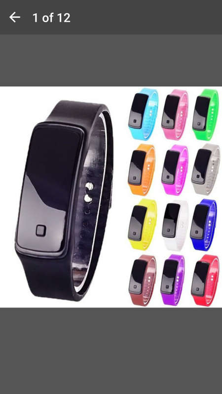 Silicone Band Digital LED Bracelet Wristwatch