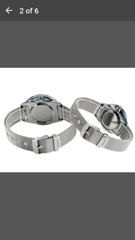 WoMaGe - Stunning Round Dial Silver Mesh Steel Quartz Women Watch