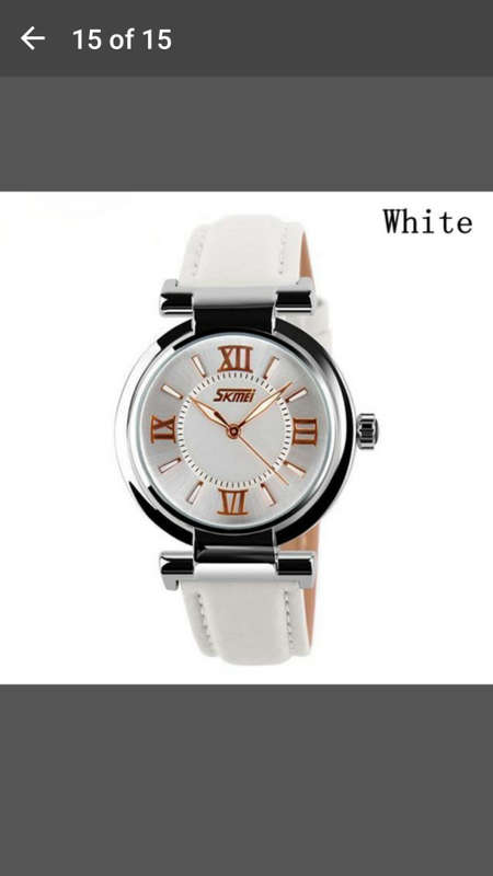 SKMEI - Women Modern Casual Leather Band Wrist Watch Quartz Analog Stainless Steel - GREAT!!