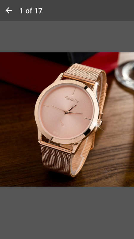 Womage Women Luxury Quartz Watch - Gold Stainless Steel dress Watch