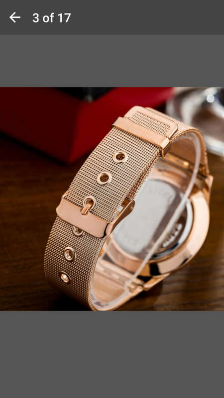 Womage Women Luxury Quartz Watch - Gold Stainless Steel dress Watch
