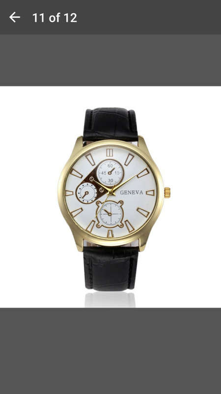 Geneva Unisex Faux Leather Quartz Analog Wrist Watch - Awesome Watch