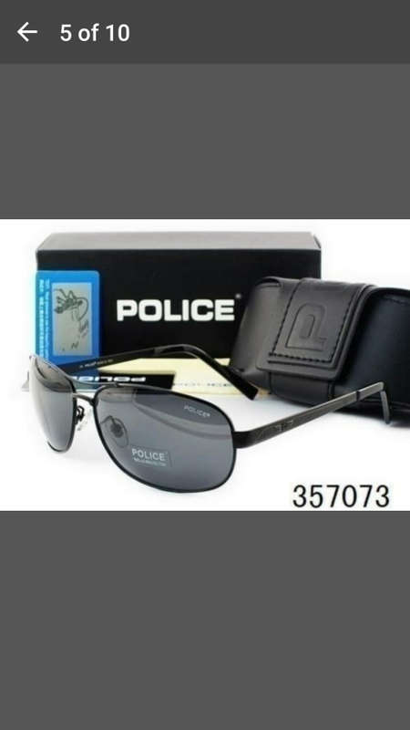 Brand New - Police Sunglasses - Polarized - Anti UV - Incl Case & Cleaning Cloth - Grey
