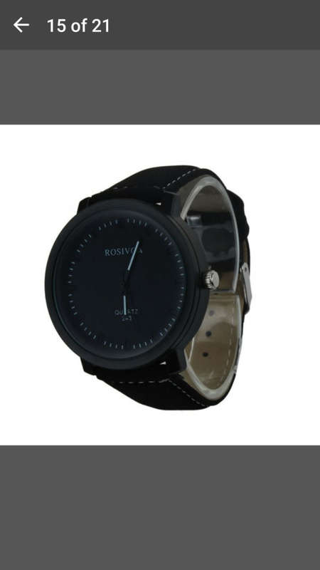 Rosivga 243 Unisex Watch Quartz Leather Strap Knit Scale Wrist Watch
