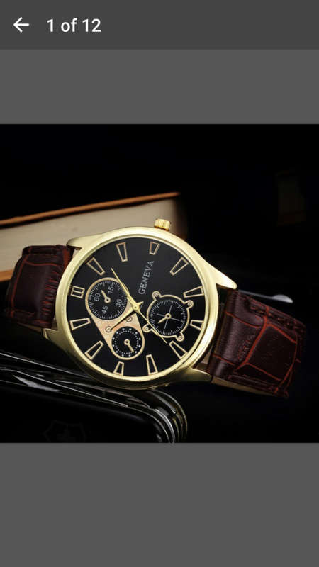 Geneva Unisex Faux Leather Quartz Analog Wrist Watch - Awesome Watch