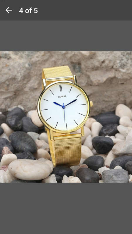 Geneve - Stunning Round Dial Silver Mesh Steel Quartz Women Watch