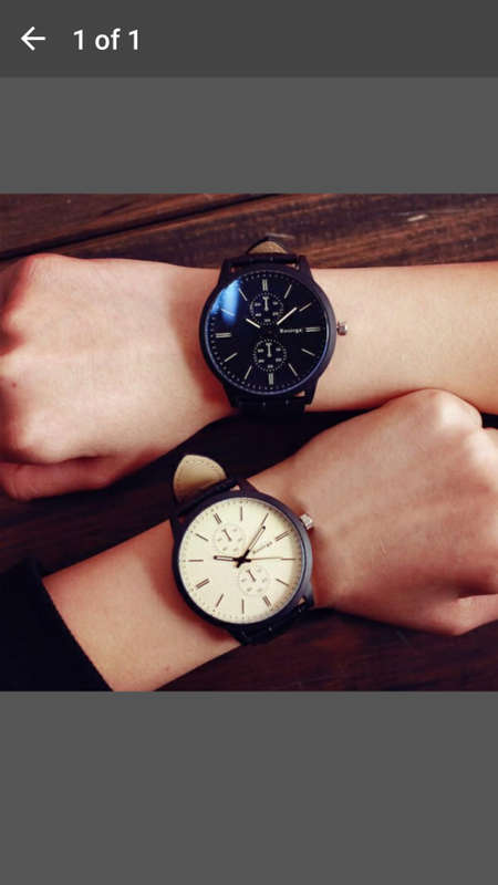 Rosivga Unisex Watch Quartz Leather Strap Knit Scale Wrist Watch - Black Face