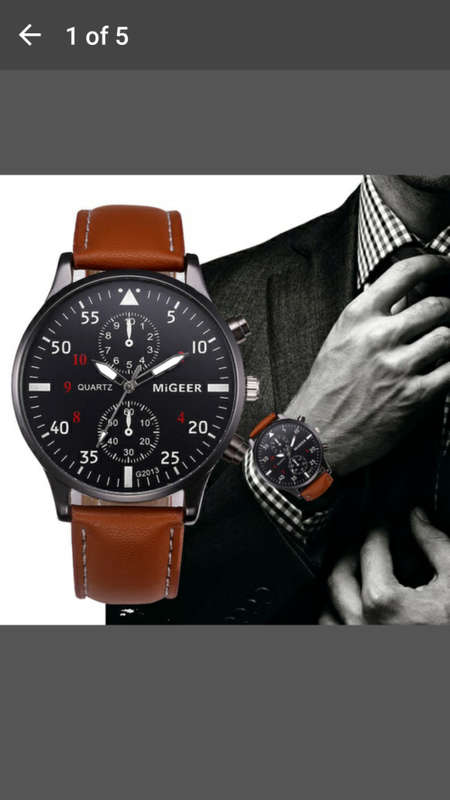 Migeer - Retro Design Leather Band Analog Alloy Quartz Wrist Watch - Awesome!