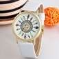 Womens Vintage Feather Dial Leather Band Quartz Analog Unique Wrist Watches