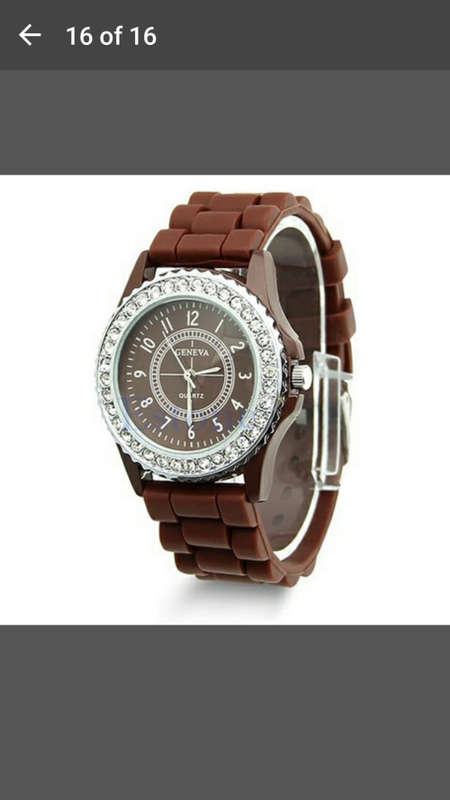 Qiwatch - Fashion Crystal Cream Wrist Watch Quartz Watch