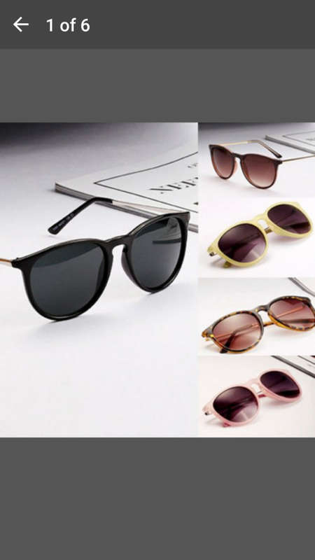 NEW - Unisex Sunglasses - Retro Round Metal Leg - Black