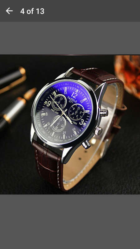 Brand New - Yazole Luxury Leather Mens Quartz Analog Wristwatch - Classy and Stylish