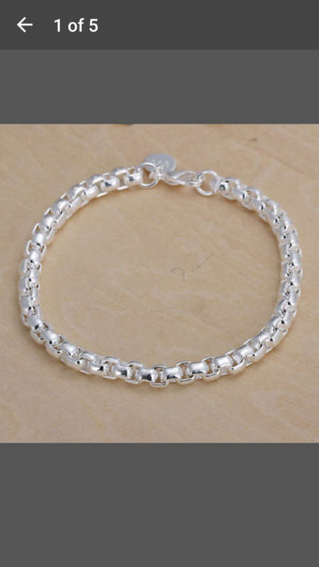 Silver fashion silver Circular grid bracelet CH157 - V