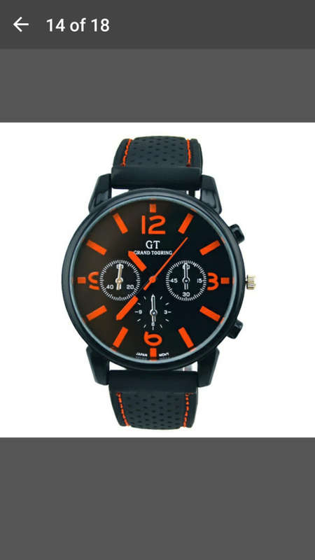 GT Silicone Band Sport Watch - Orange