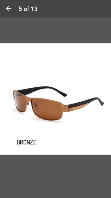 Hot Chic Polarized Outdoor/Sports/Driving Men Sunglasses - Carry Case Incl - Bronze - V