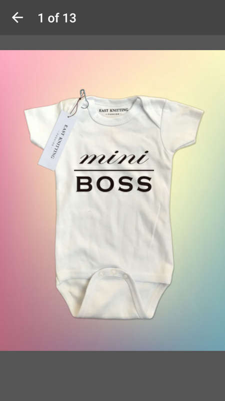 MINI BOSS Newborn Kids Clothes Baby Infant Boy Girl Cotton Bodysuit Romper - V