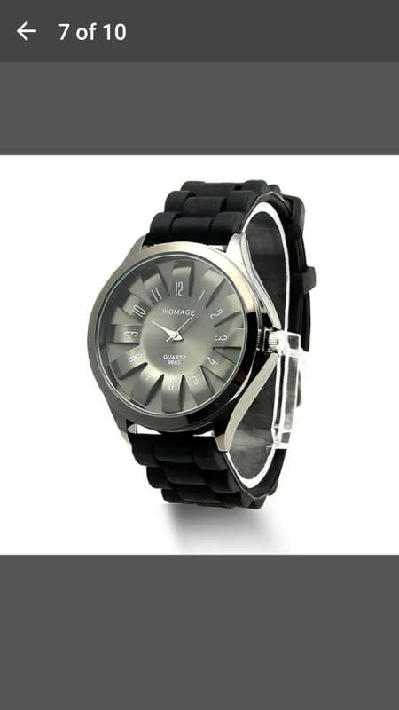 Something Different - Roman Numerals Silicon Analog Quartz Bracelet Watch