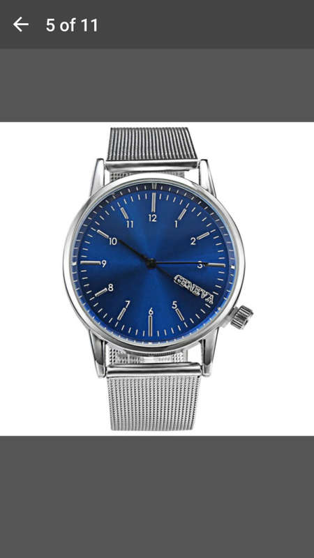 Geneva - Unisex Fashion Metal Band Large Dial Quartz Analog Wrist Watch - Awesome!!