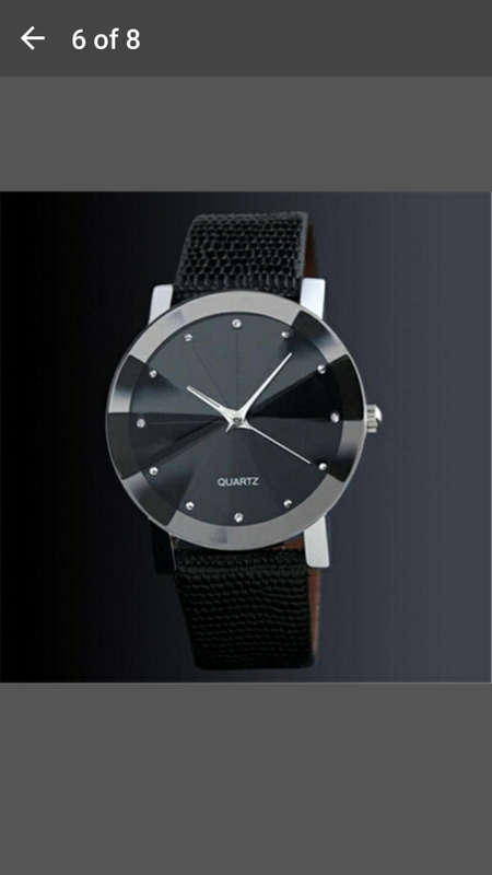 Stunning Men's Luxury Fashion Watch Crocodile Faux Leather Blue Ray Glass Quartz Analog Watch
