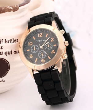 Geneva - Fashion Womens Analog Quartz Wrist Watch - Silicon Gel