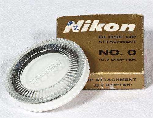 Nikon close-up attachment no. 0 - 0.7 diopter