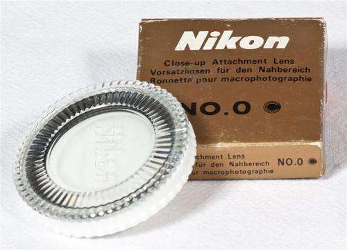 Nikon close-up attachment lens no.0
