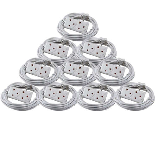 With A Two-Way Multi-Plug 3m Extension Cord
