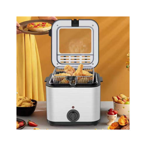 Fryer multifunctional 2.5L household large capacity electric fryer with frying net