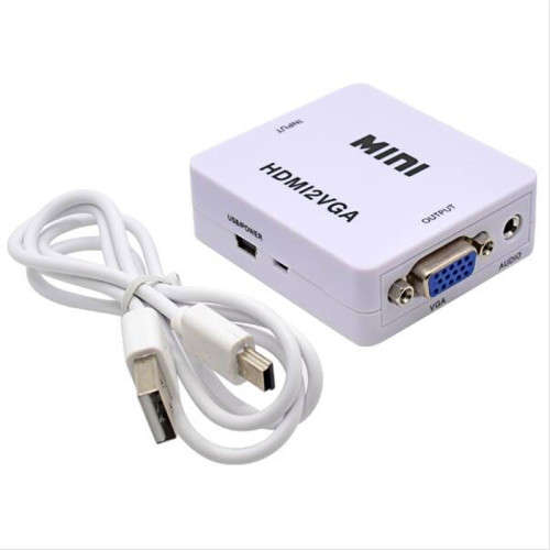 Converter VGA to HDMI 1080p Audio Adapter for PC Laptop TV BoxComputer Display Projector