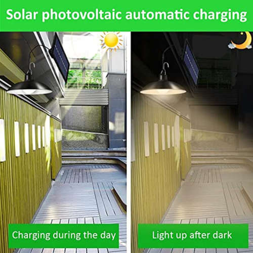 Solar Wall Light LED Home Garden Patio Double Head Pendant Light
