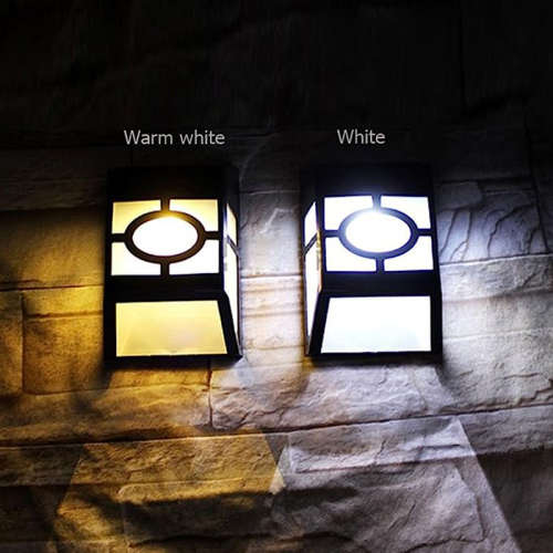 Solar Powered Lights for House Outdoor Landscape Garden Fence Lamp