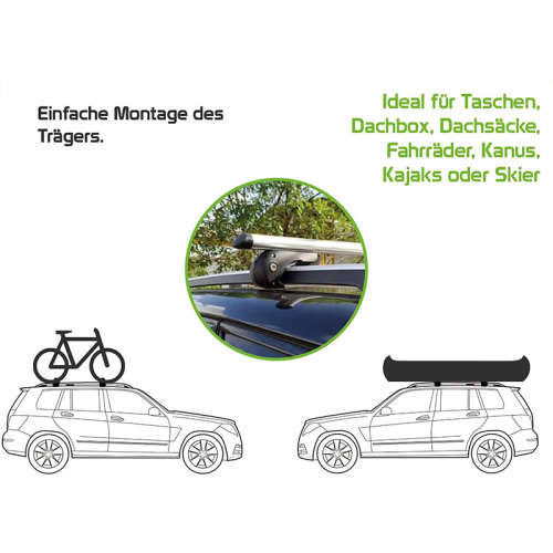 Roof rack Fully lockable roof rack with key