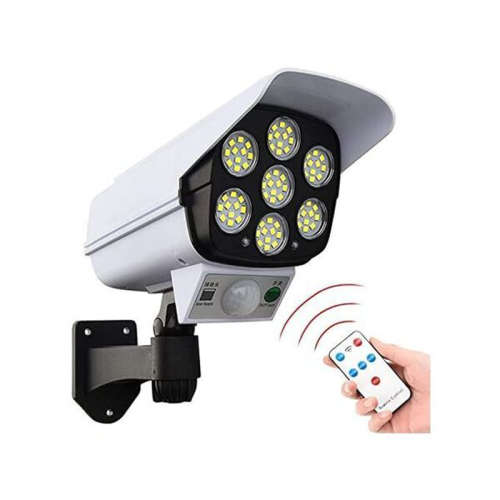 Solar Powered Motion Sensor Fake Dummy Camera Wall Light 3 In1