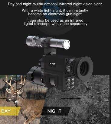With 4x Digital Zoom, Wifi Digital Night Vision Binoculars, IP54