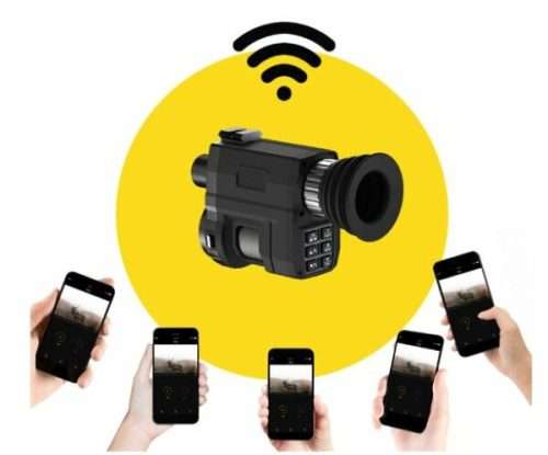 With 4x Digital Zoom, Wifi Digital Night Vision Binoculars, IP54