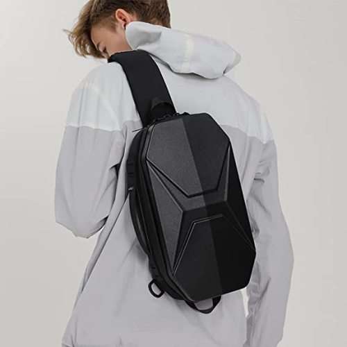 Waterproof Sling Backpack Hard Shell Messenger Shoulder Bag