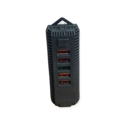 2.4A 5 USB port charging with battery cable + LED light