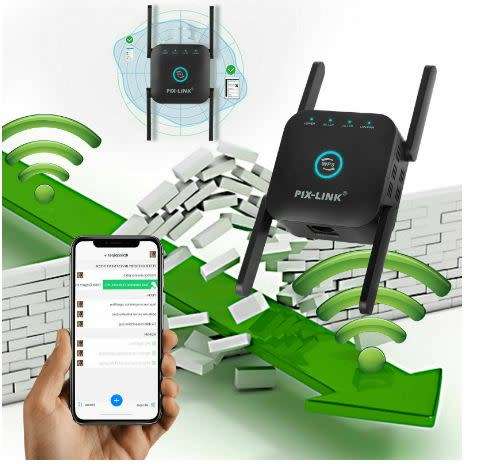 Pix-Link Wifi Range Extender 2.4ghz and 5ghz