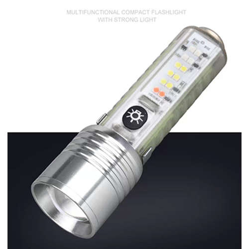 Multifunctional Flashlight with Strong Magnetic Type-C Charging