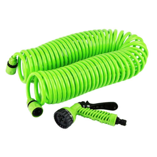 With Nozzle Expansion And Contraction Water Spiral Hose 10M