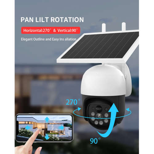 4G Solar Powered Smart Surveillance Camera V380 Pro App