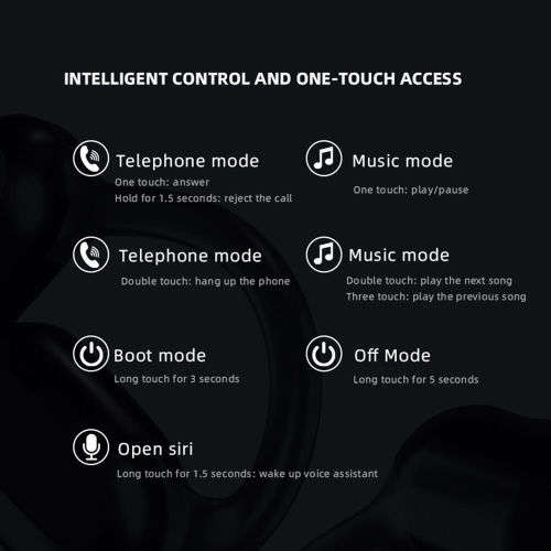 Air9 Bluetooth single-ear headset right earphone wireless headset with microphone