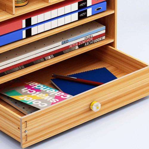 Desk Rack Desktop Storage Rack File Sorting Rack With Drawer