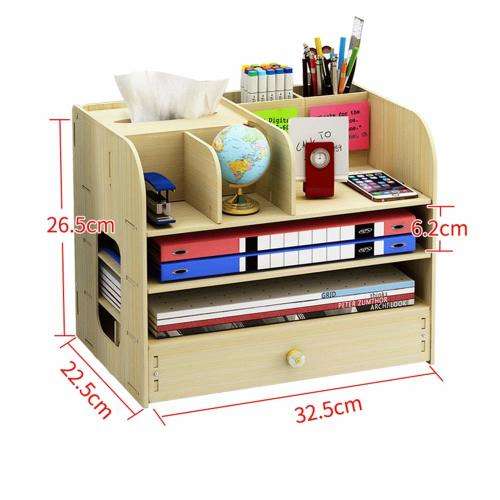 Desk Rack Desktop Storage Rack File Sorting Rack With Drawer