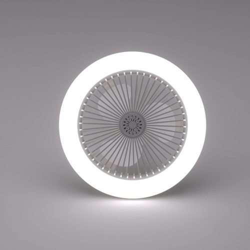 30W 360° Swivel Led Ceiling Light With Built-In Fan With 3 Speed Settings Remote Control Included
