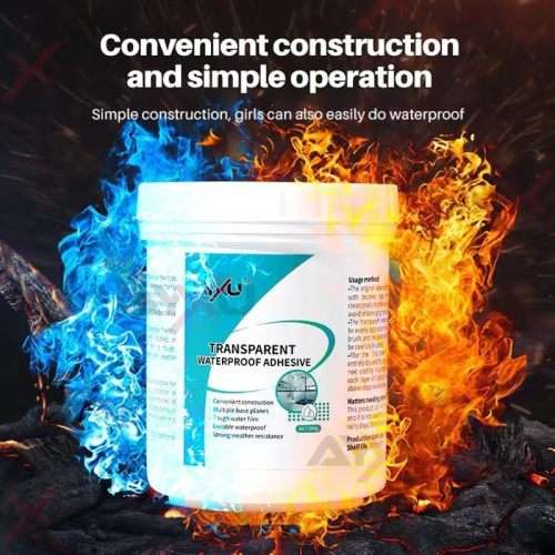 Transparent Waterproof Invisible Glue 300g With Brush Leak-Proof Outdoor Bathroom Wall Tiles Window