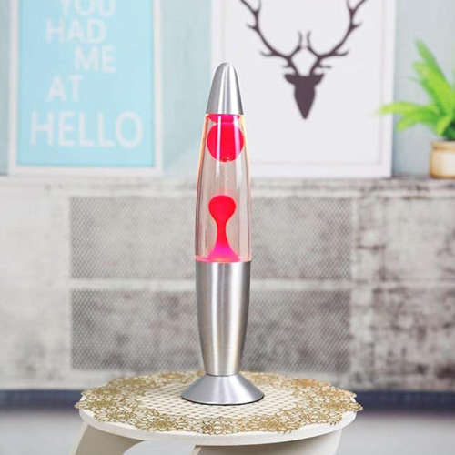 35CM Volcanic Lava Lamp Bedside Night Lamp Aluminum Jellyfish Lava Decorative Lamp Liquid Motion Lav