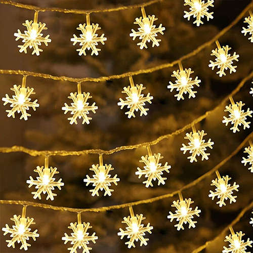 5M Light String Snowflake Shape Light String