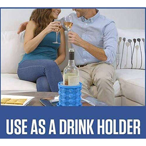 Silicone Ice Maker Tray Quick Cooling Ice Cube Storage Bucket Ice Cube Whiskey Christmas Gift